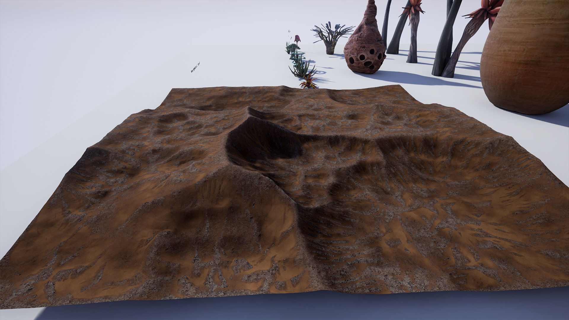 Alien Planet Fantasy Environment - Desert Oasis UE4 Low-poly 3D model_19