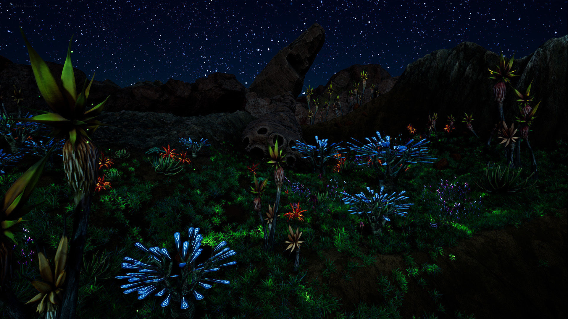 Alien Planet Fantasy Environment - Desert Oasis UE4 Low-poly 3D model_10