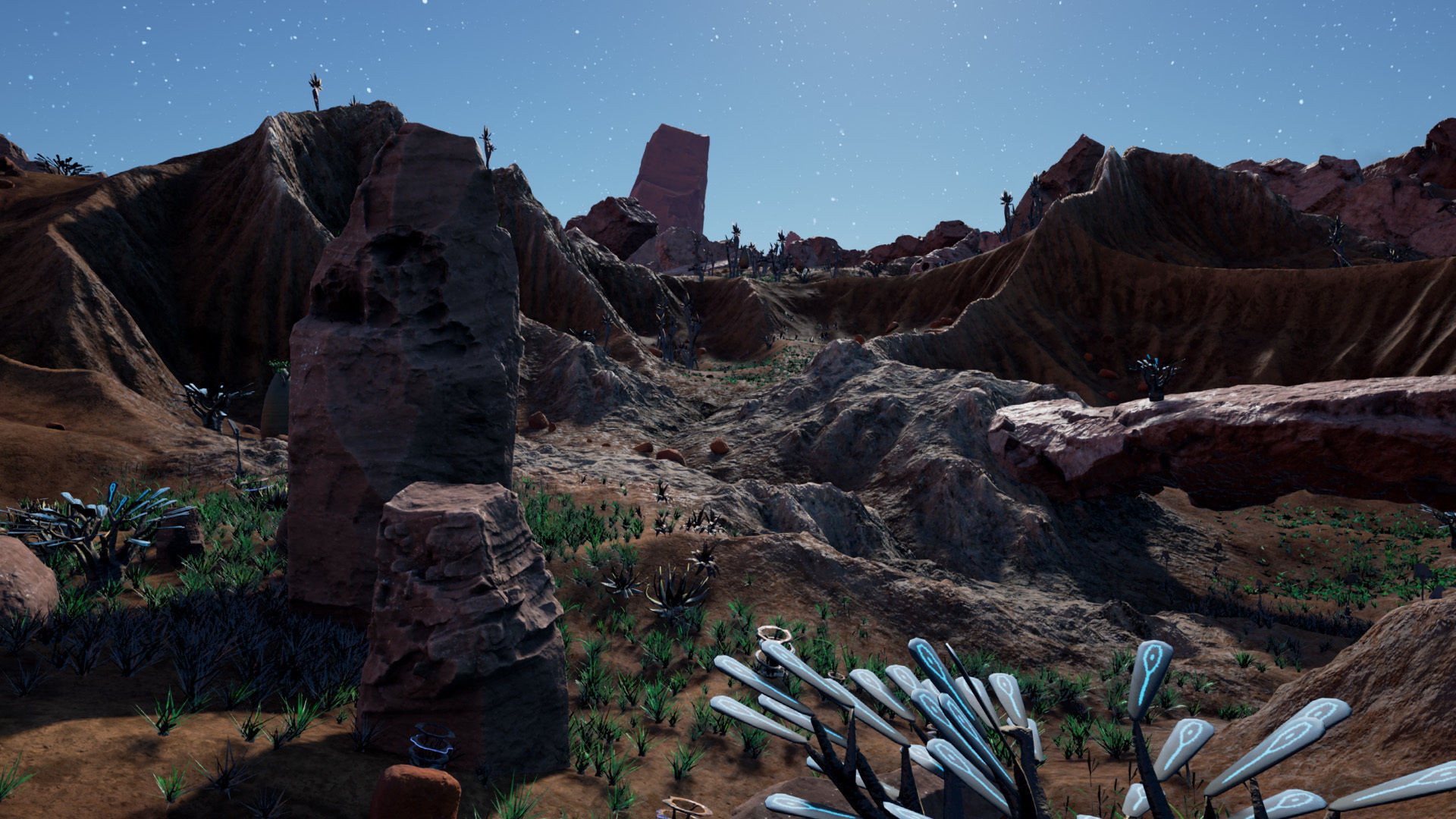 Alien Planet Fantasy Environment - Desert Oasis UE4 Low-poly 3D model_4