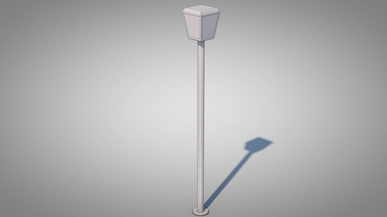 Street Lamp 3D model_2