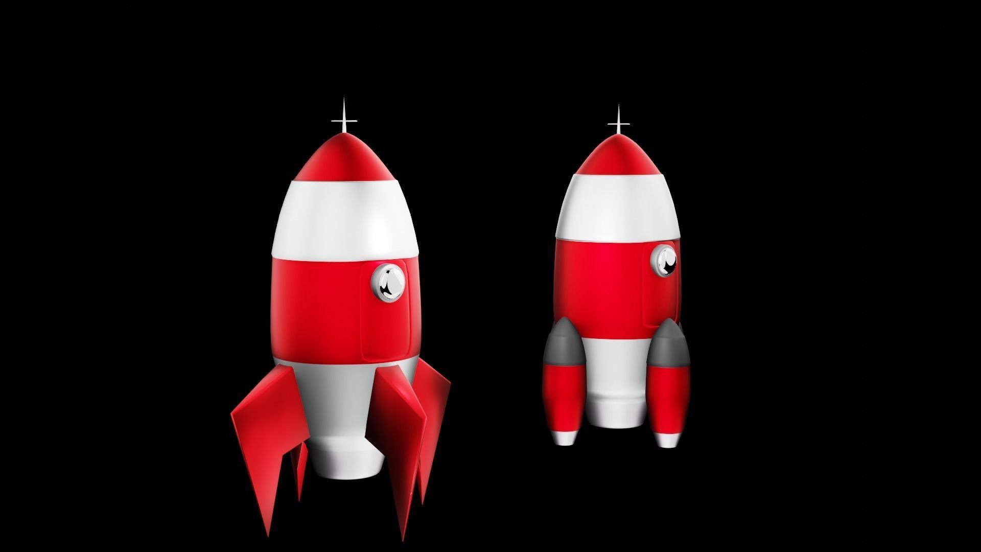 Rockets two 3D model_4
