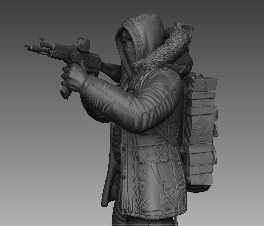 Escape from Tarkov Shturman 3Dprint figuer  3D print model_5
