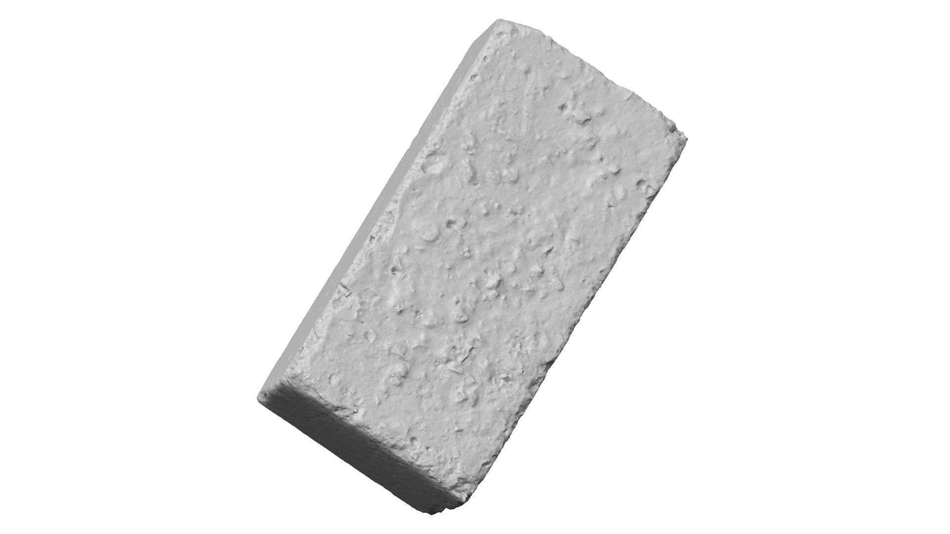 Old Clay Brick Raw Scanned 3D model_9