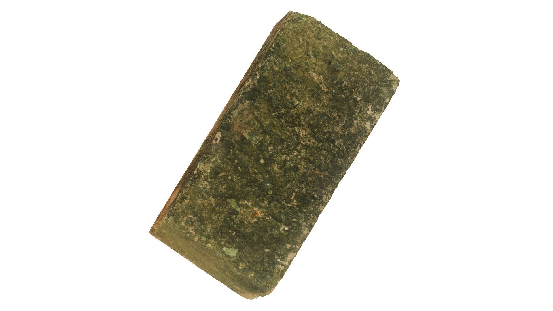 Old Clay Brick Raw Scanned 3D model_2
