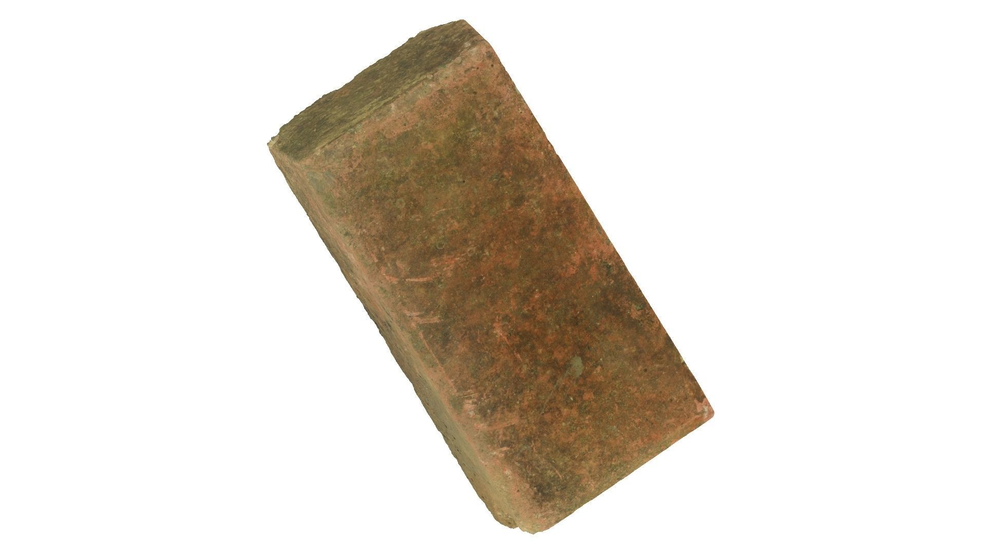 Old Clay Brick Raw Scanned 3D model_5