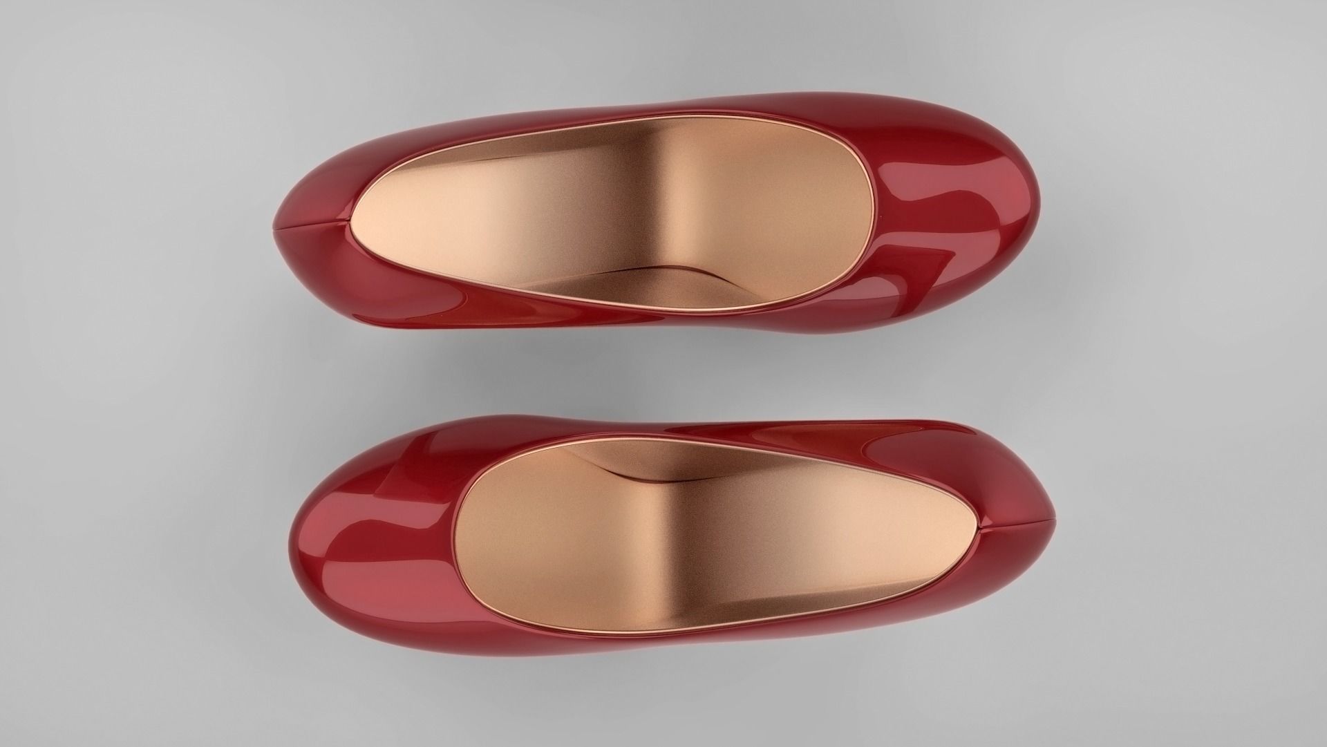 Beautiful stiletto heels with Platform 3D model_37