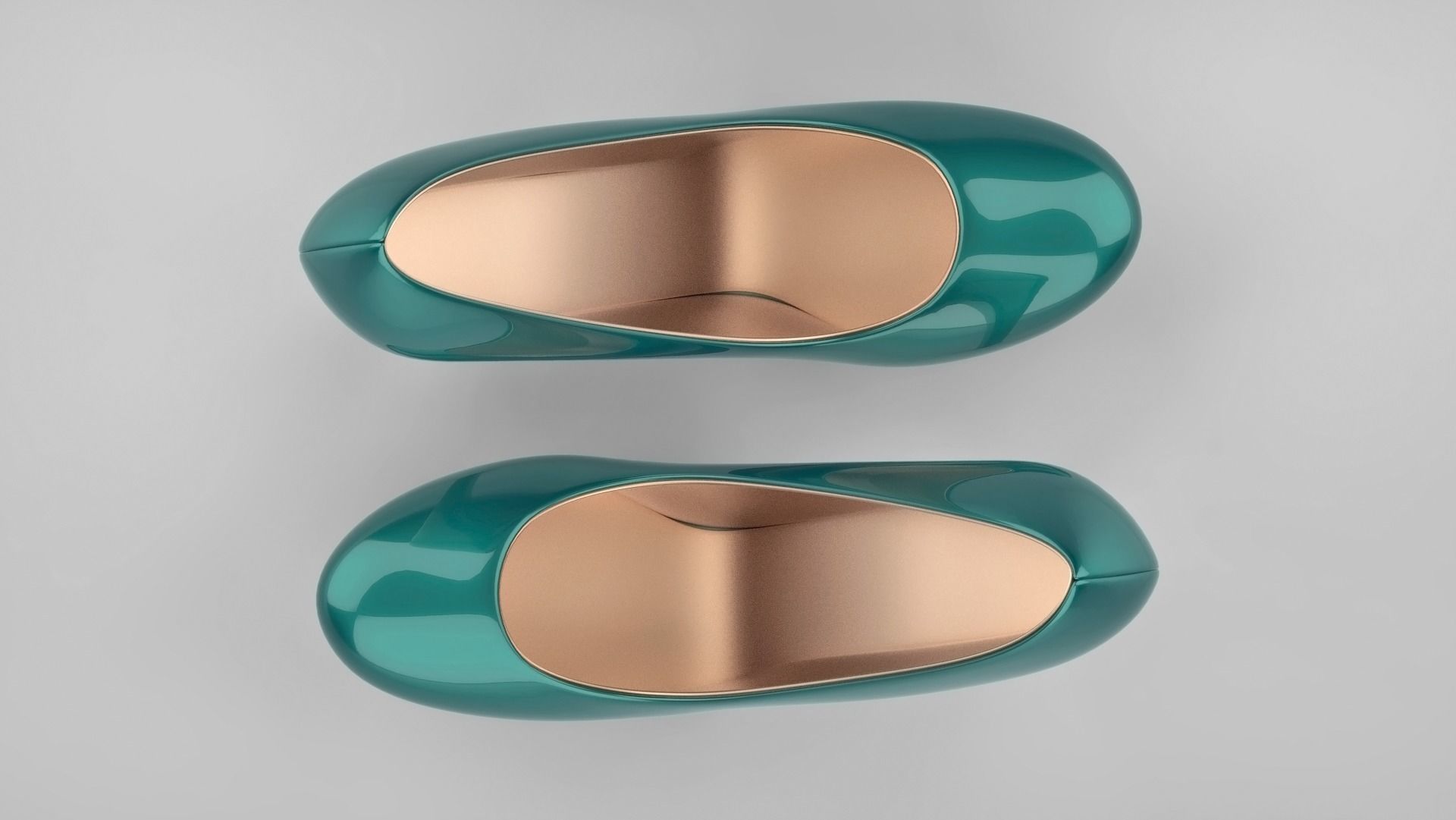 Beautiful stiletto heels with Platform 3D model_14