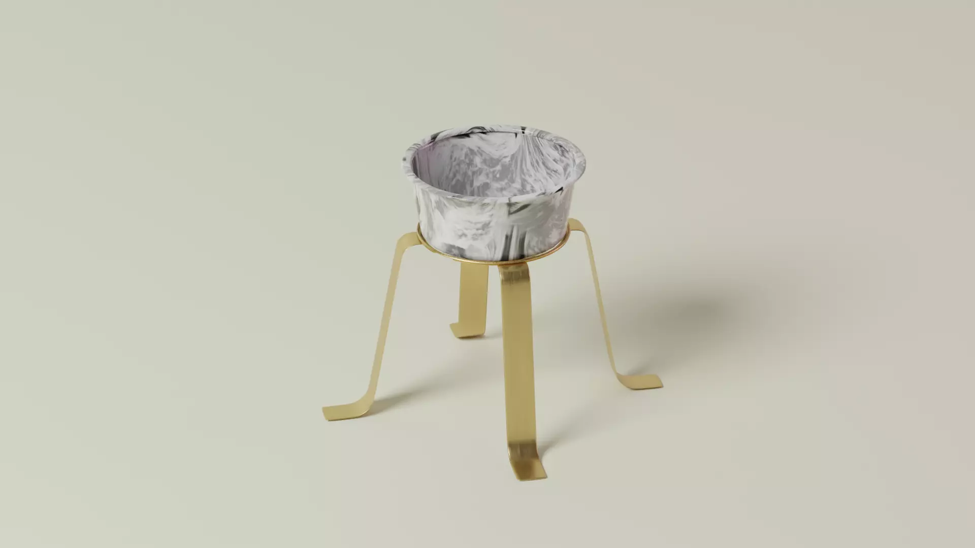 Planter marble candle holder Free 3D model