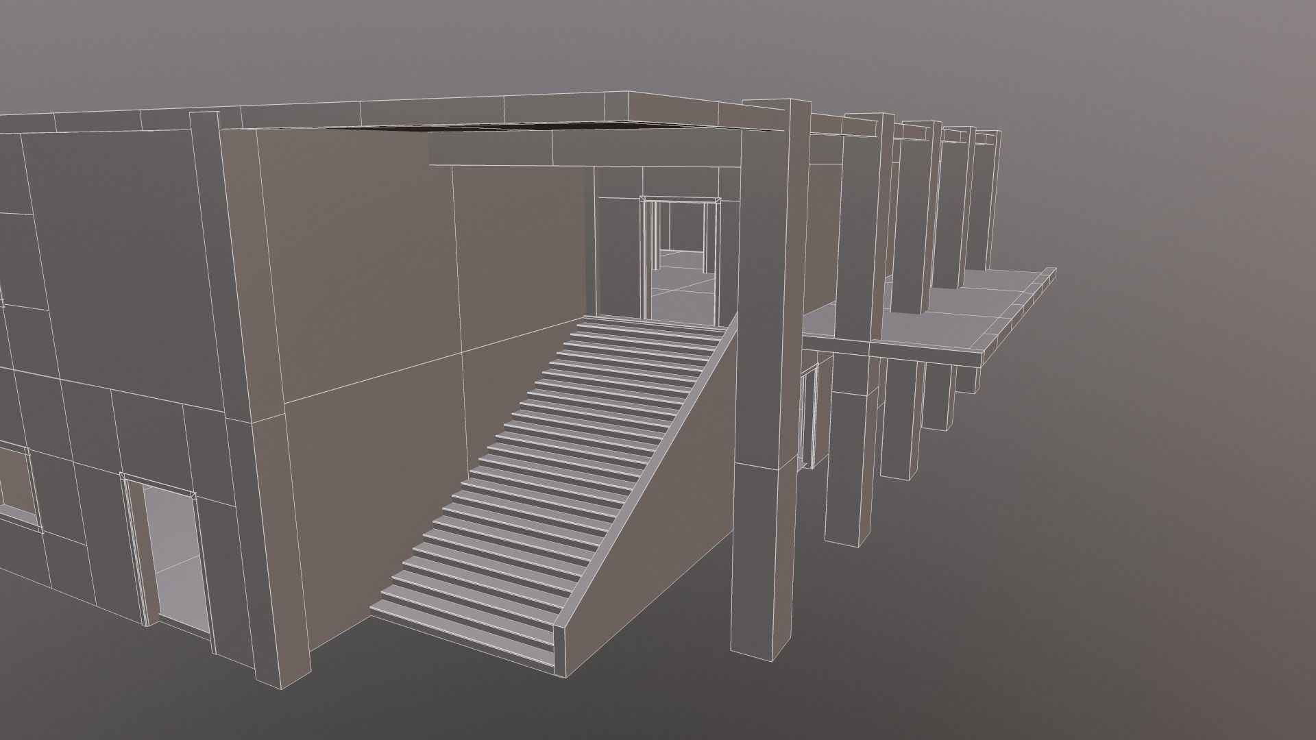 Building Old Low-poly 3D model_14