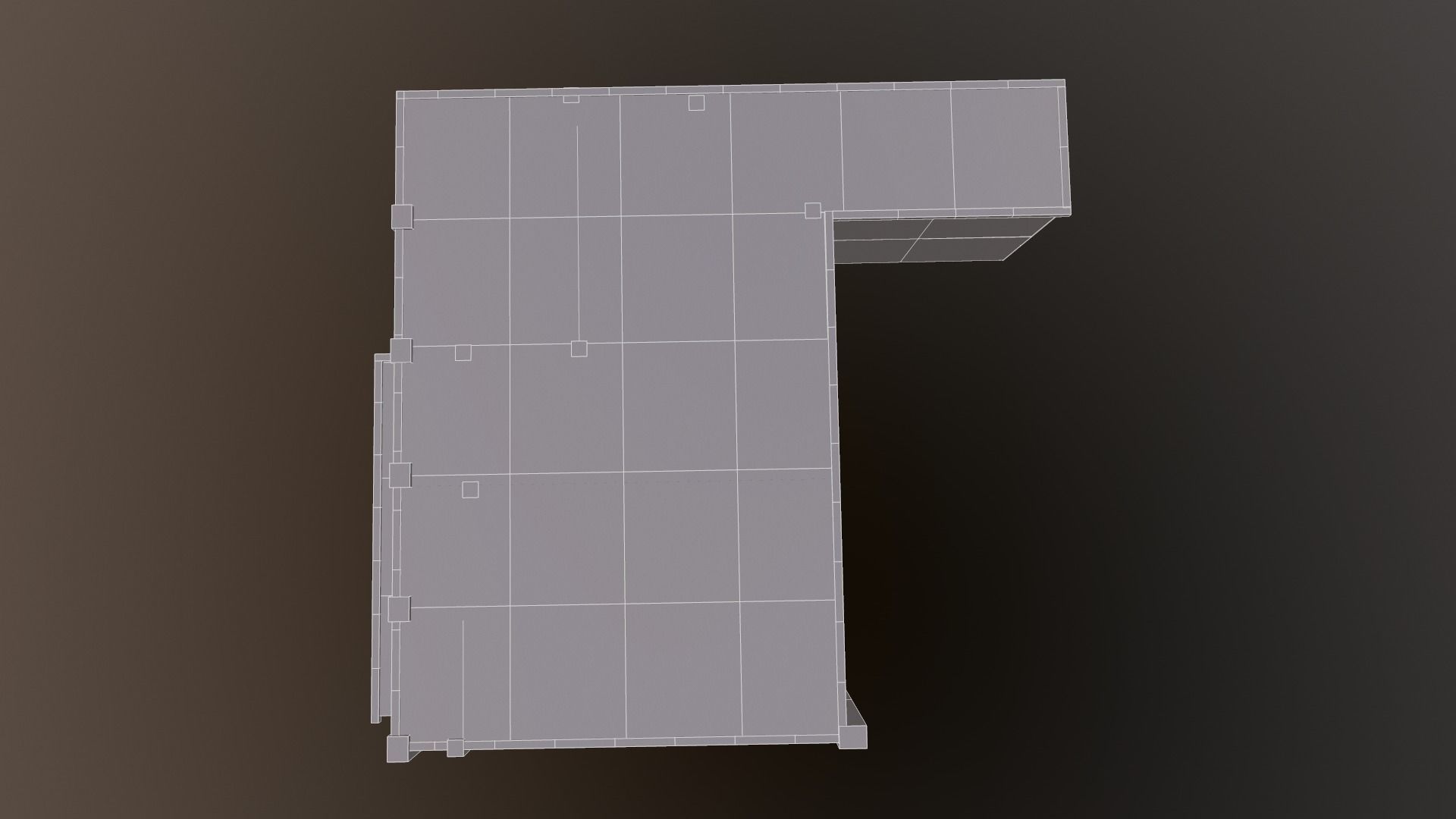 Building Old Low-poly 3D model_11