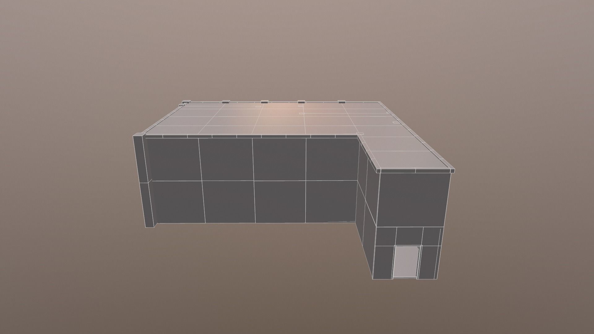 Building Old Low-poly 3D model_12