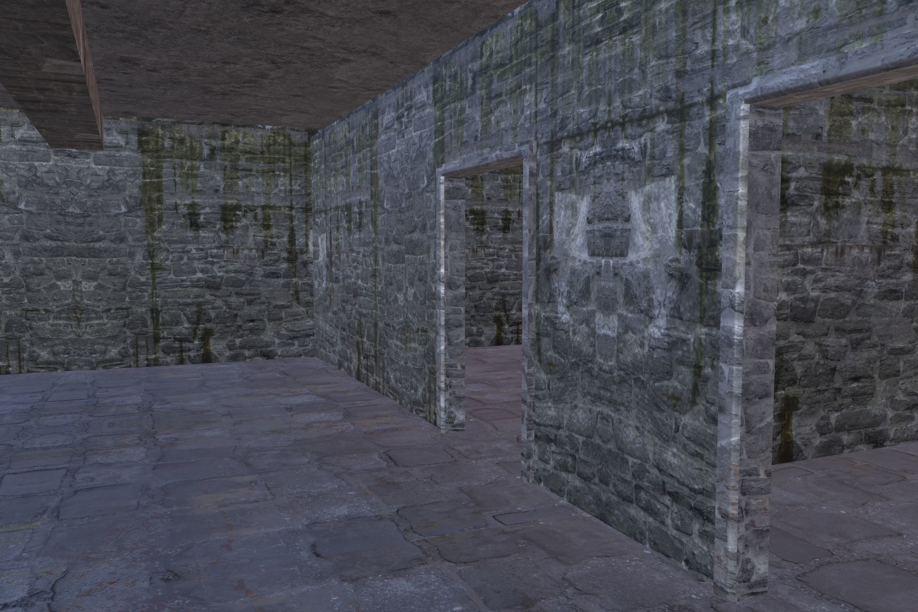 Building Old Low-poly 3D model_7