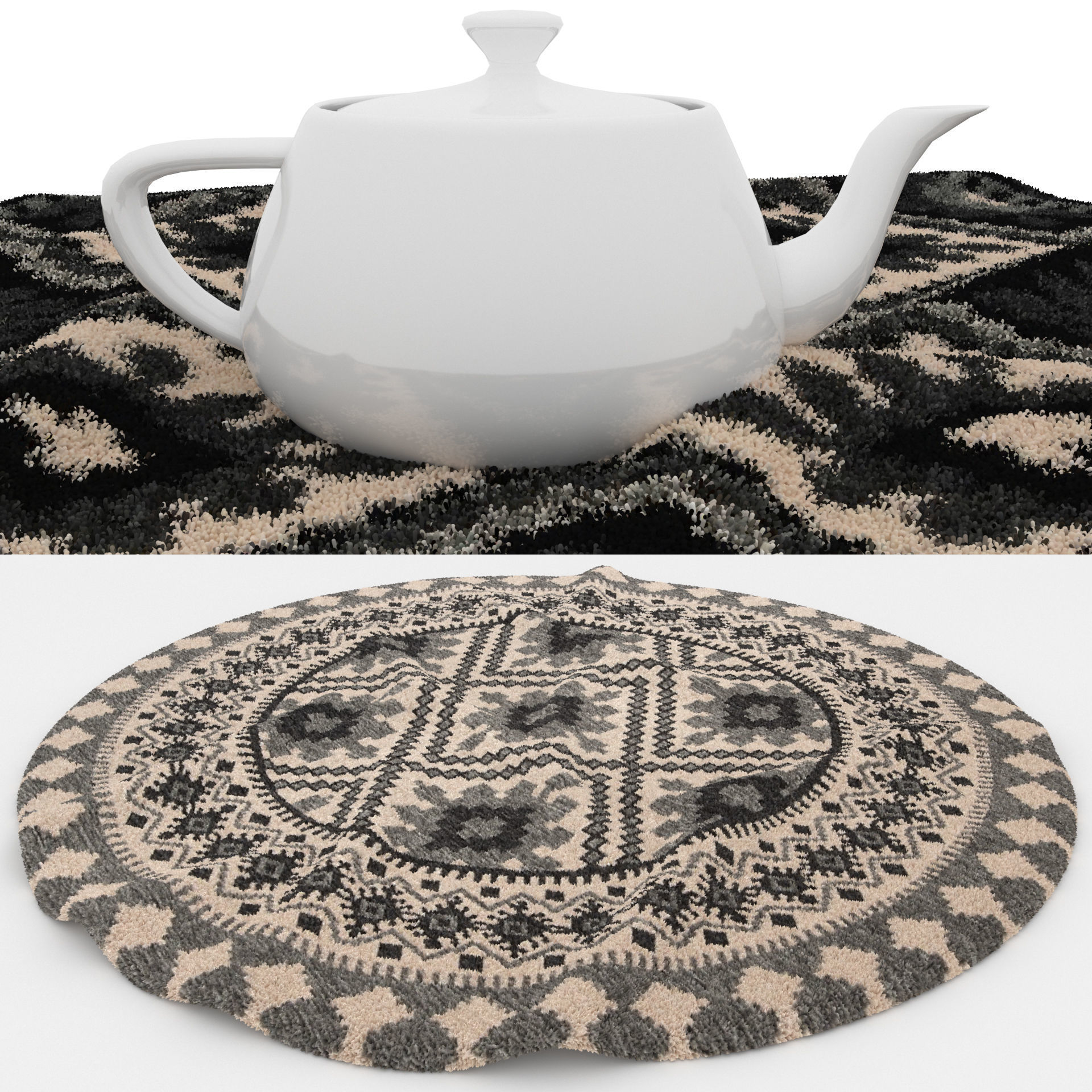 Rugs No 285 Low-poly 3D model_1