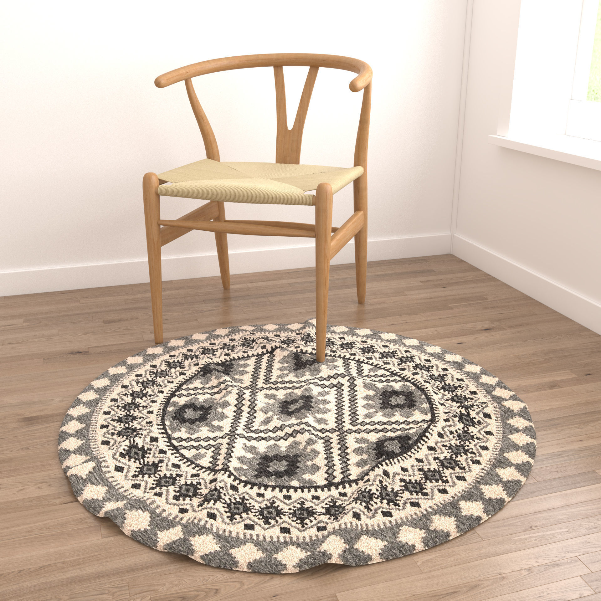 Rugs No 285 Low-poly 3D model_3
