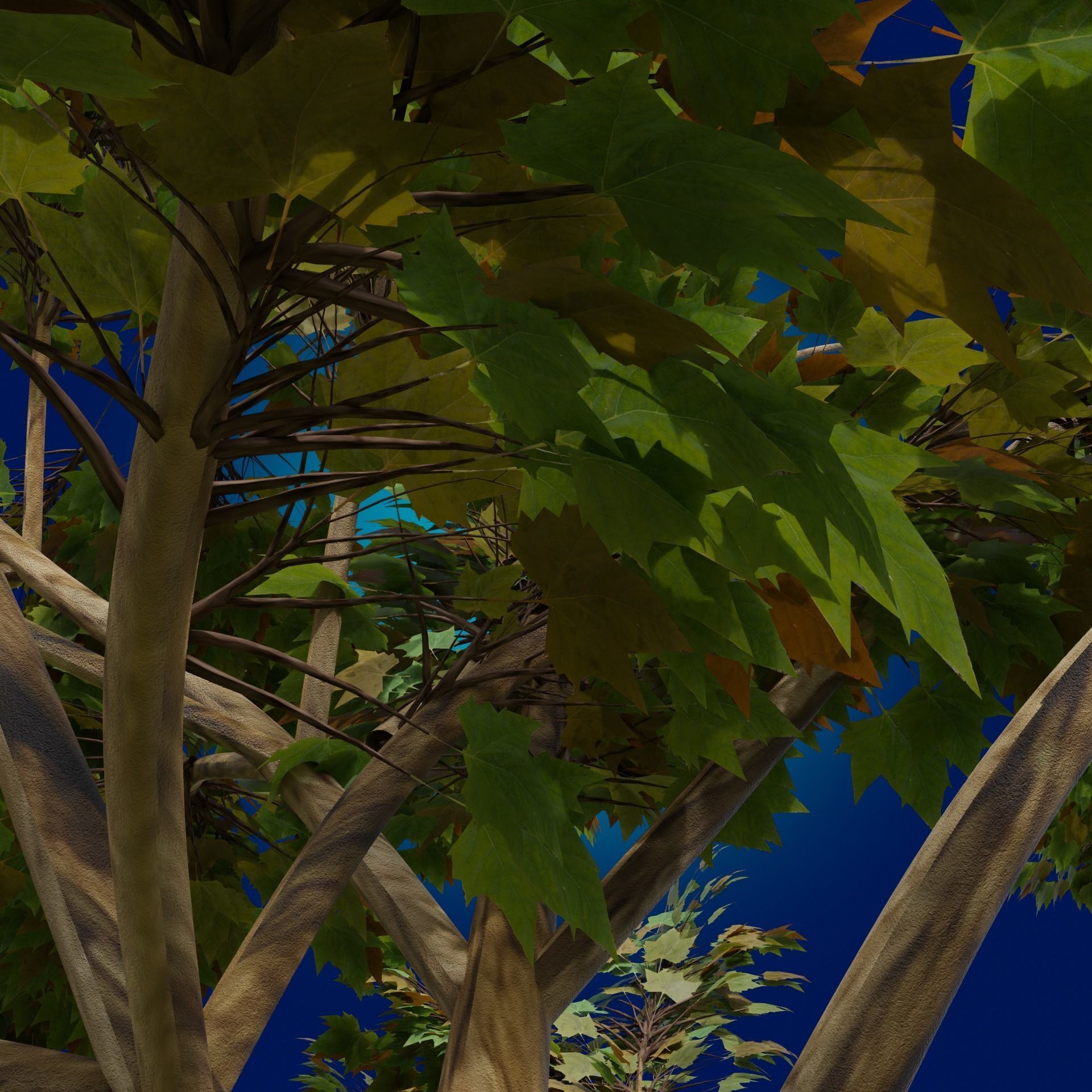 A Tree game-ready 3D model high-poly 3D model_3