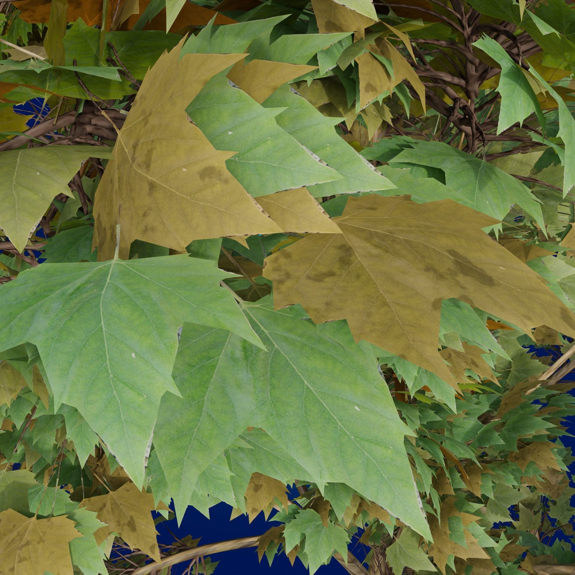 A Tree game-ready 3D model high-poly 3D model_2