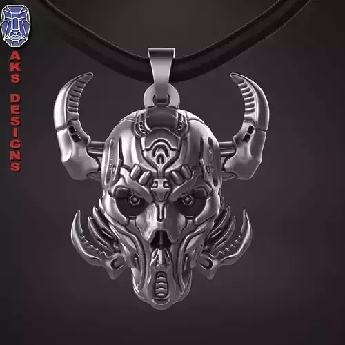  skull Pendant jewelry sci fi skull 1