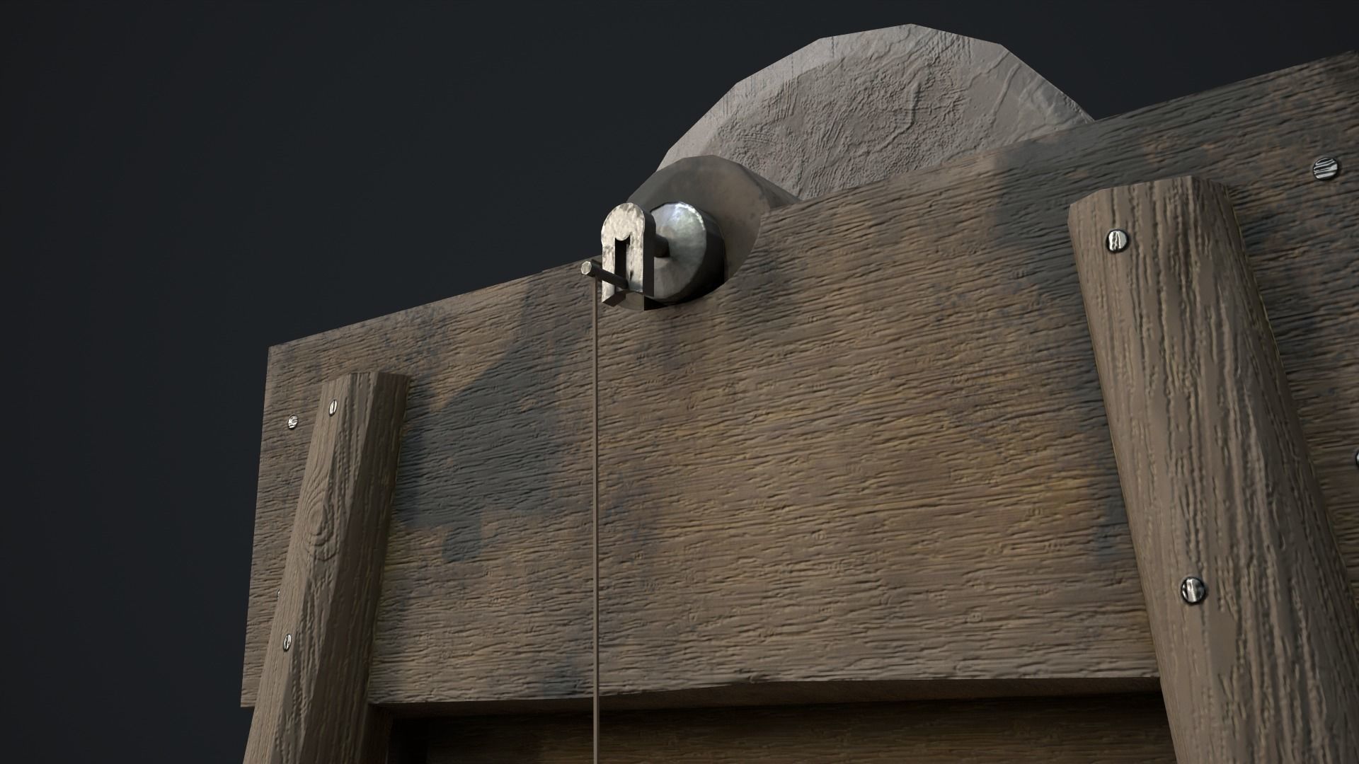 Grinding Wheel Low-poly 3D model_5