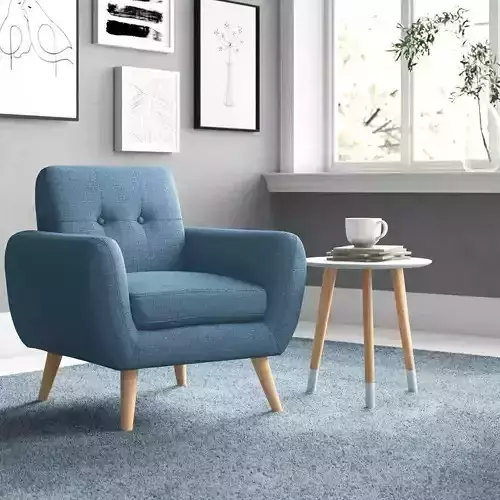 Minneola Wide Tufted Armchair