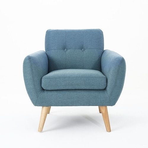 Minneola Wide Tufted Armchair 3D model 3