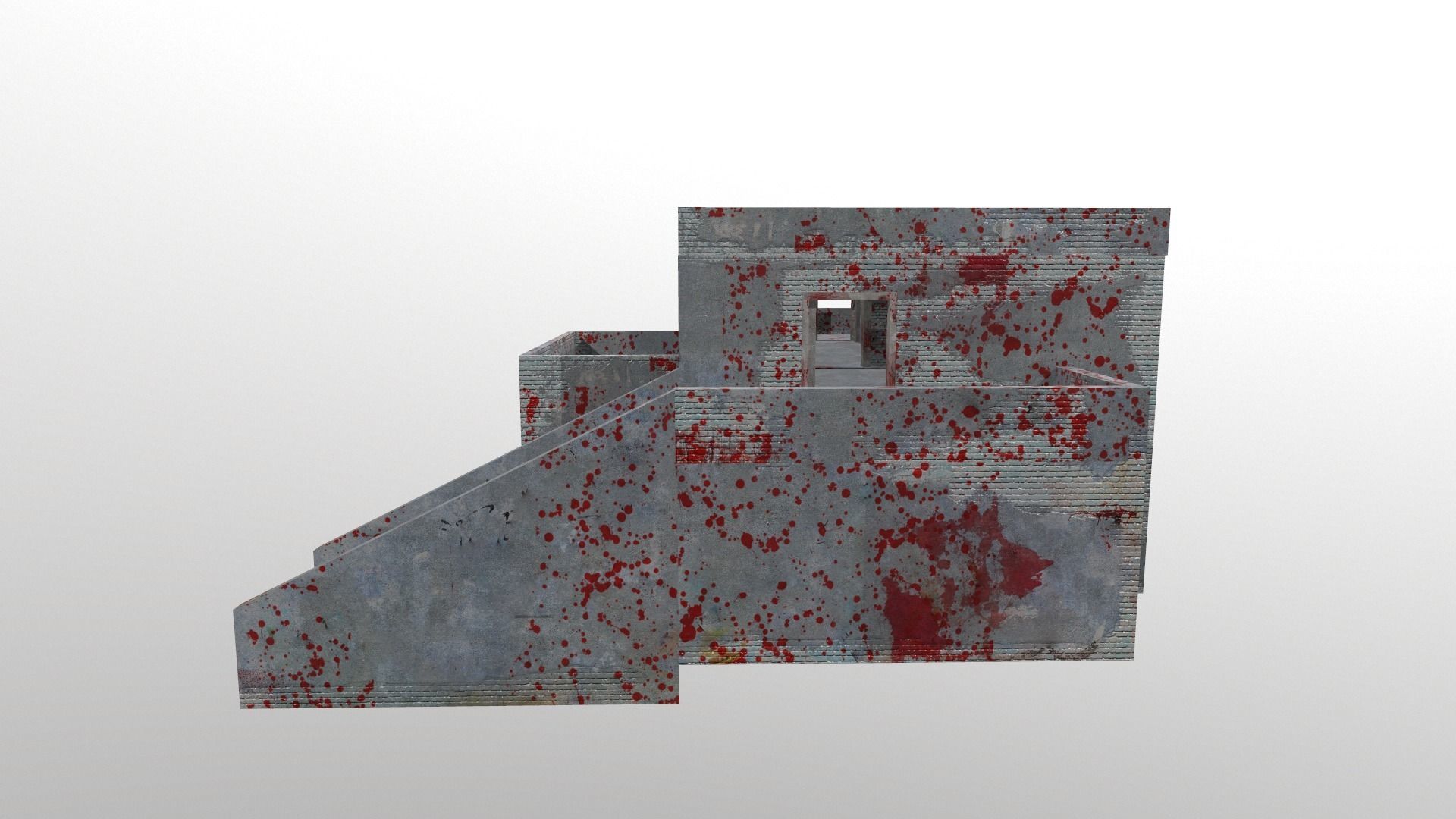 Building blood Low-poly 3D model_3