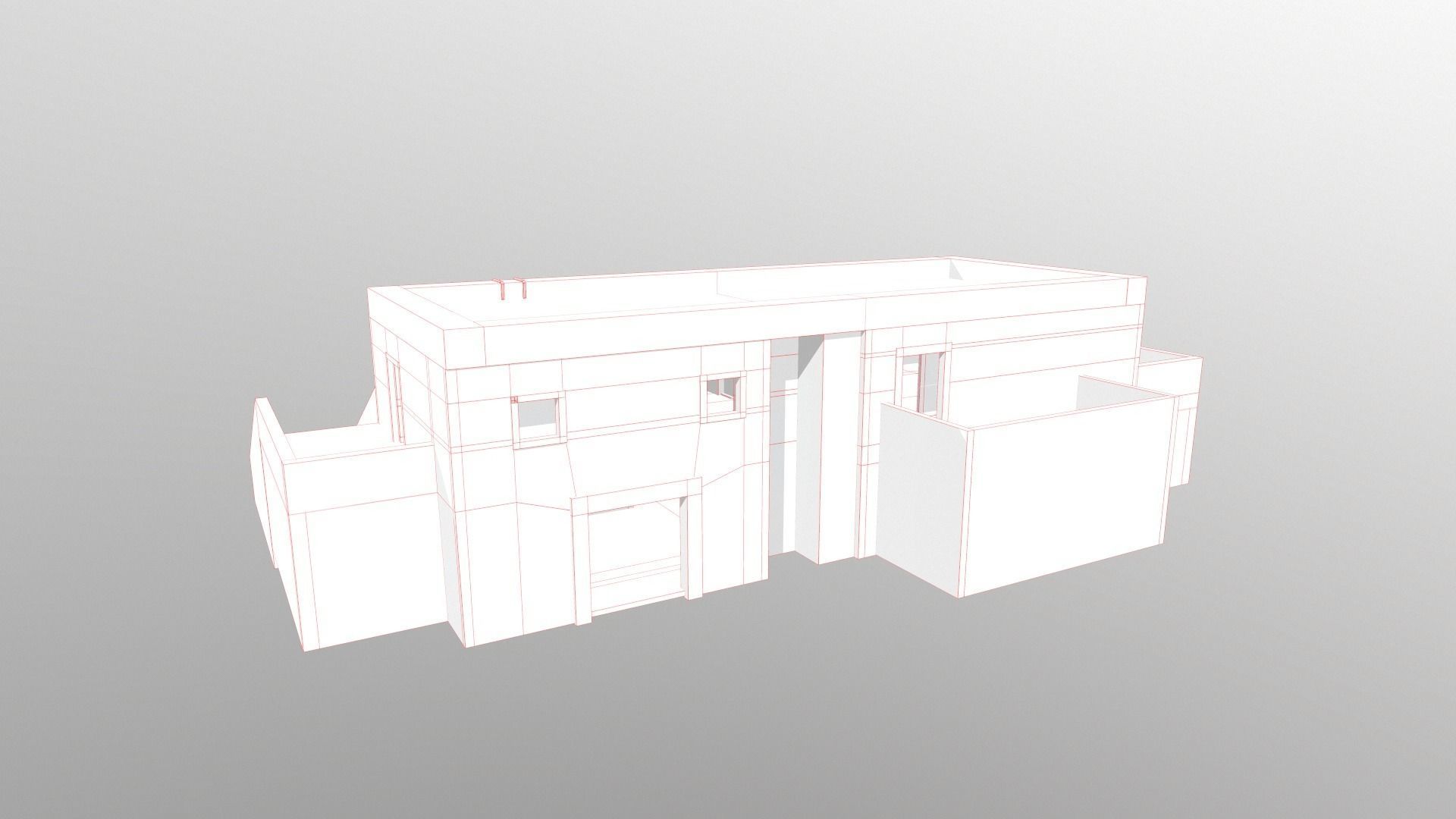 Building blood Low-poly 3D model_16