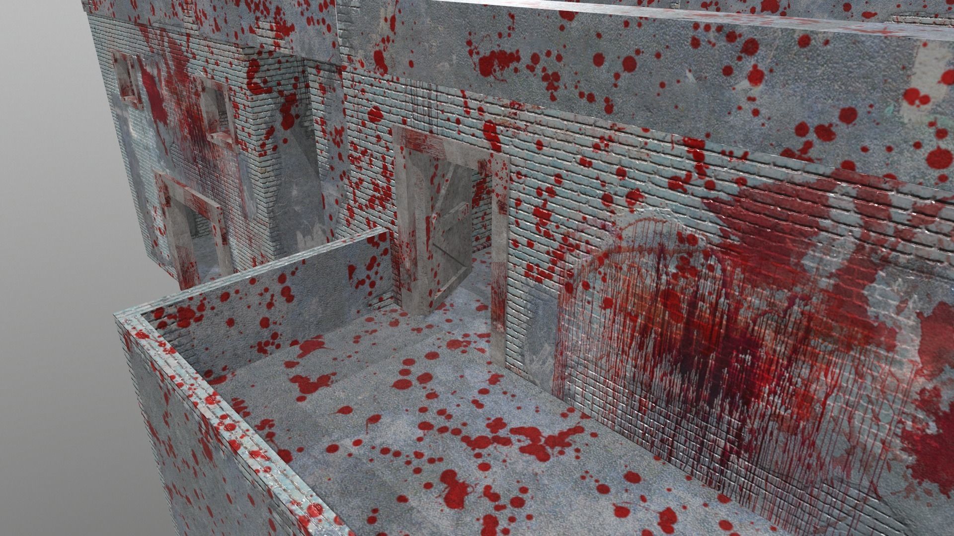 Building blood Low-poly 3D model_9