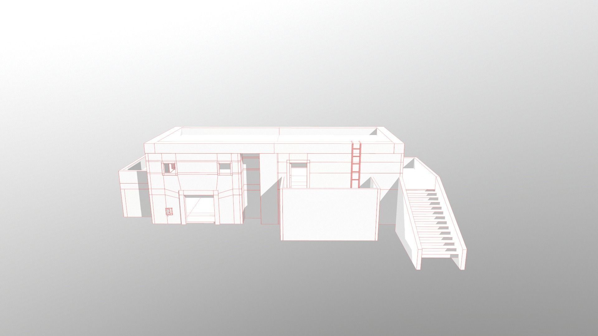 Building blood Low-poly 3D model_17