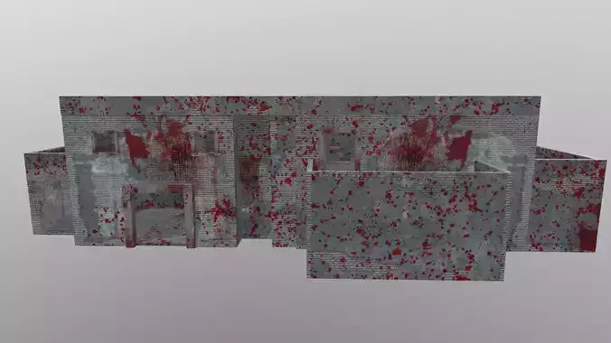 Building blood Low-poly 3D model