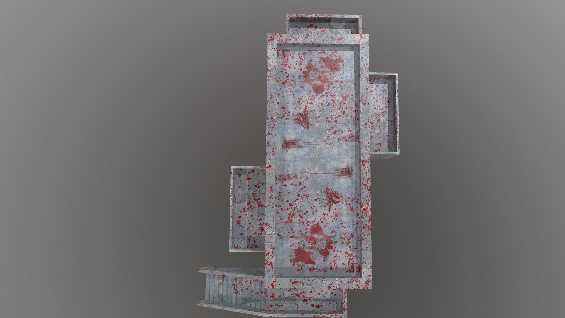 Building blood Low-poly 3D model_4