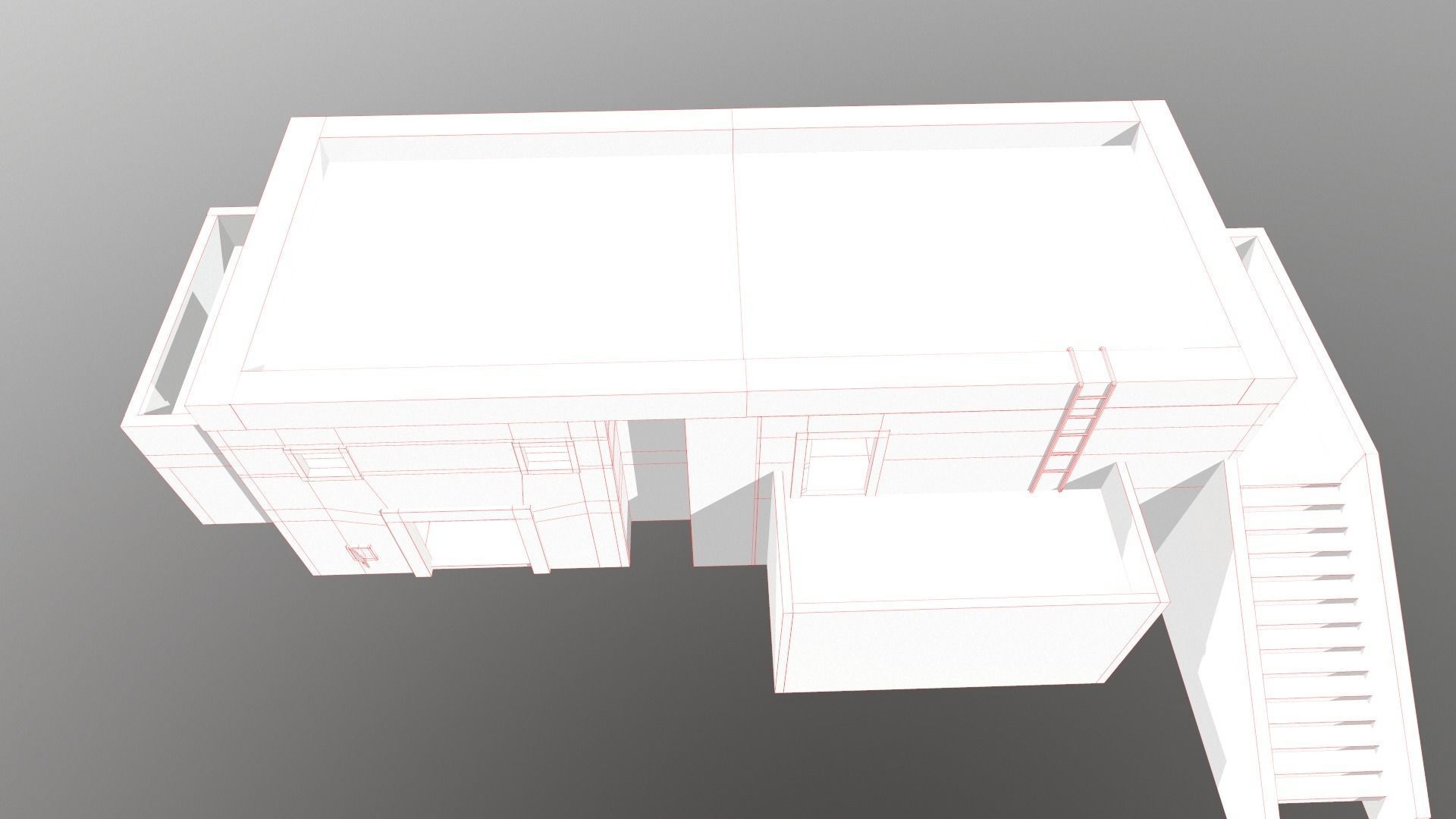 Building blood Low-poly 3D model_18