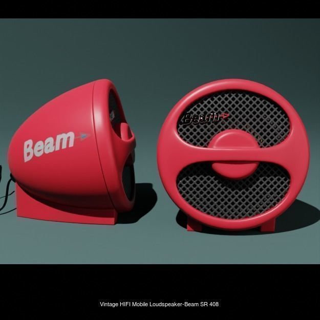Vintage hi-fi Speaker pack 1 3D Model Collection_1