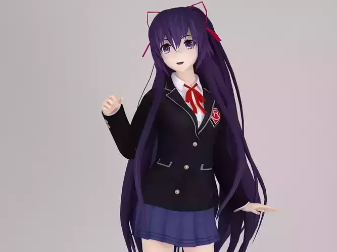 Tohka Yatogami anime girl pose 01