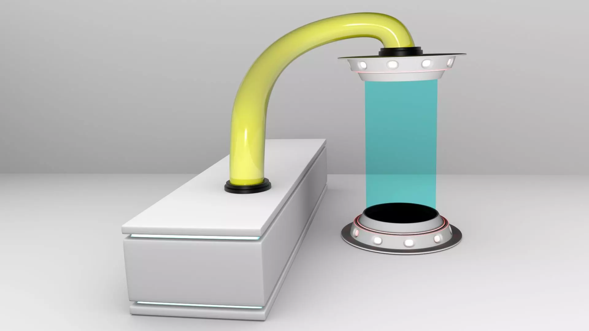 Sci Fi Liquid Container 3D model 3D model