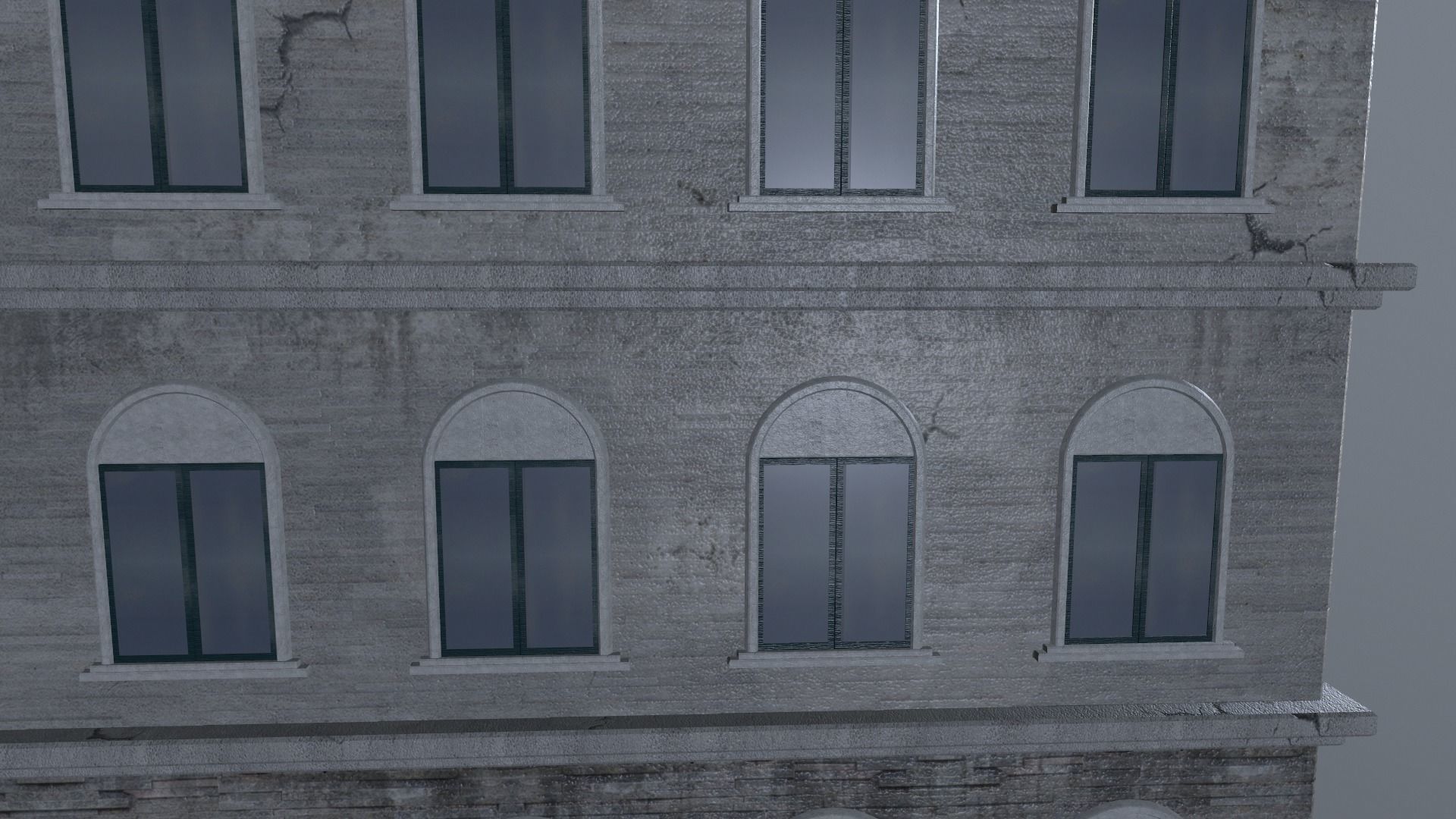 Building European v01 Low-poly 3D model_6