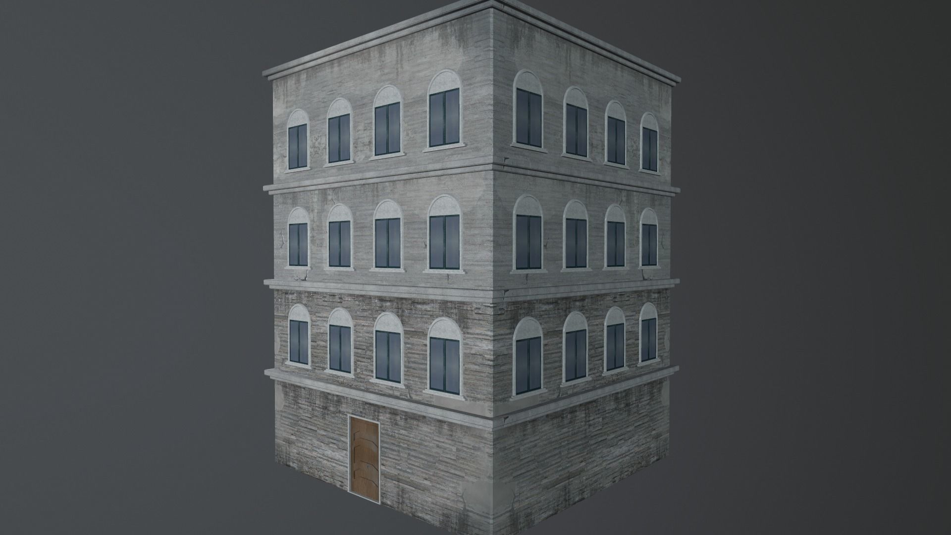 Building European v01 Low-poly 3D model_1