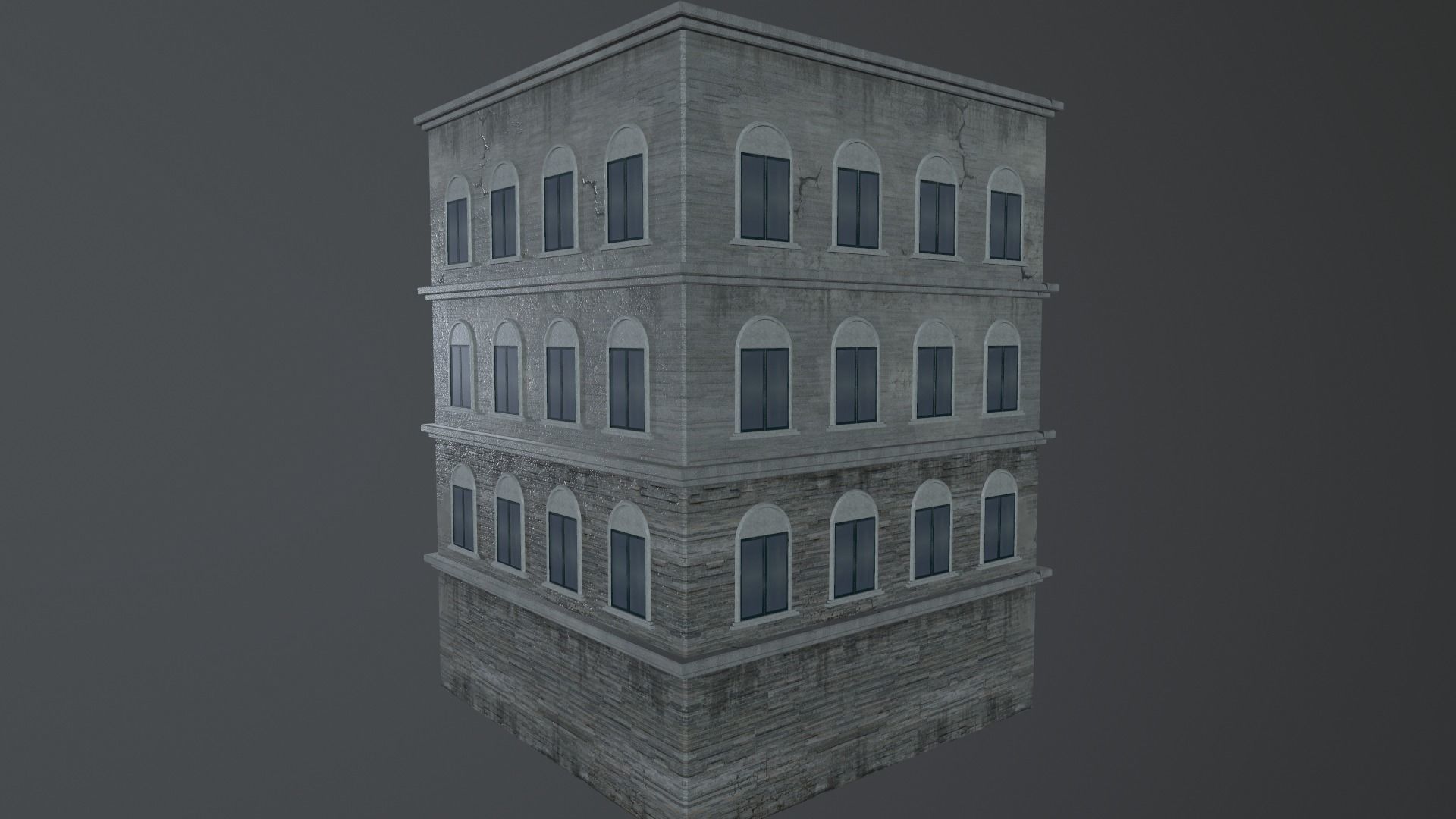 Building European v01 Low-poly 3D model_3
