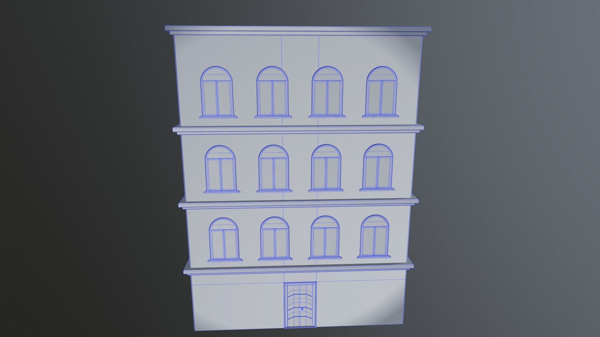 Building European v01 Low-poly 3D model_12