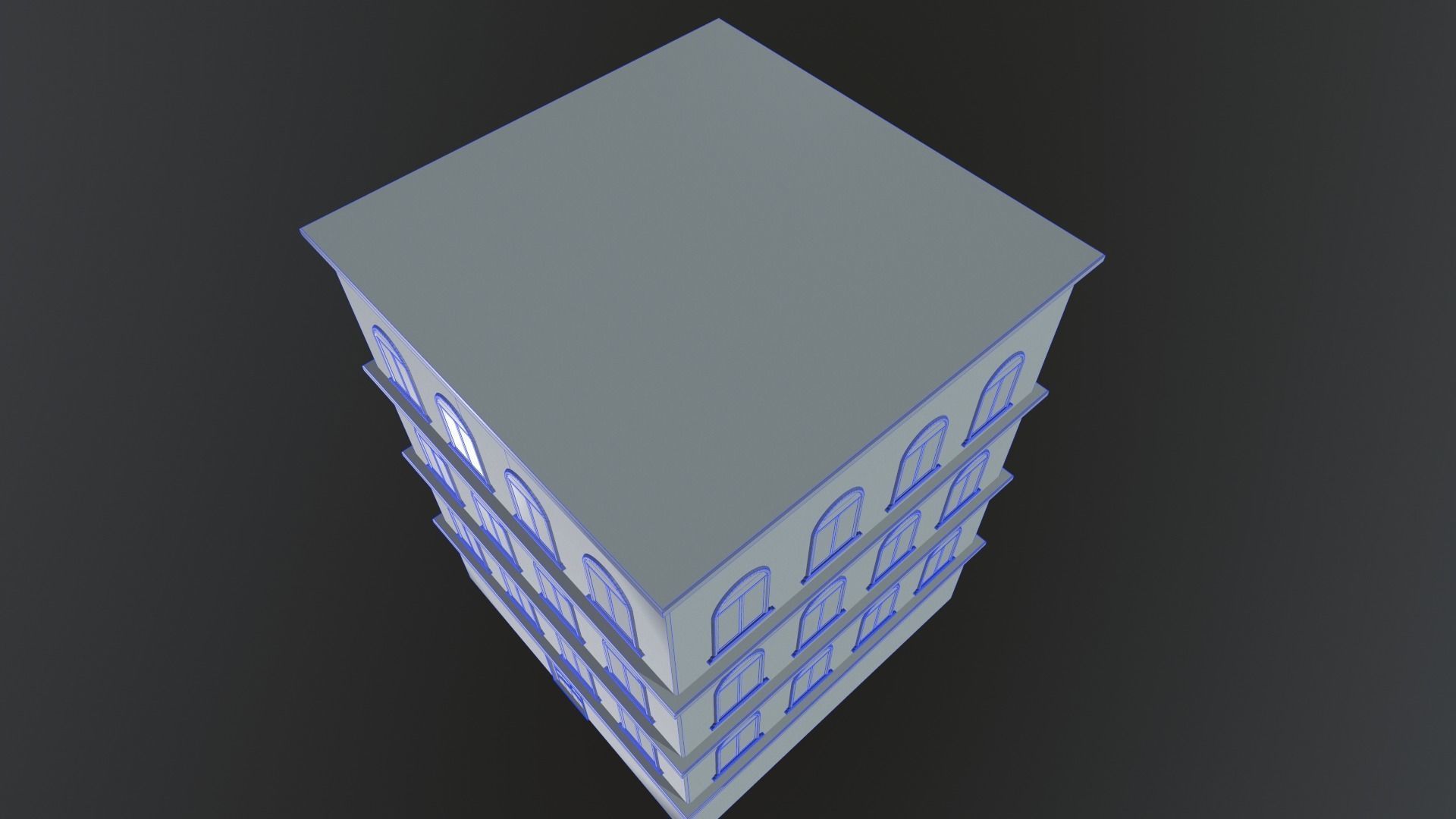 Building European v01 Low-poly 3D model_14