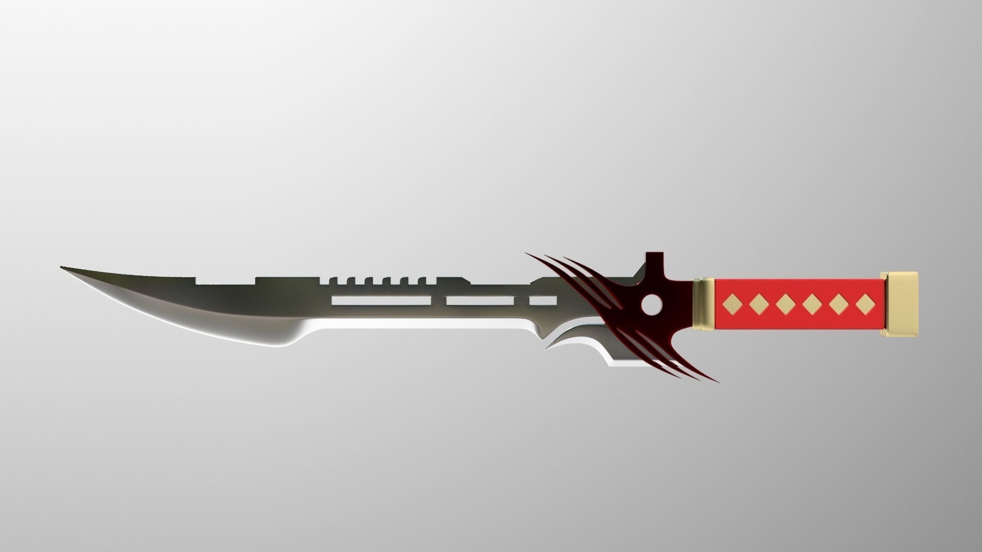 Knife Weapon  3D model_3