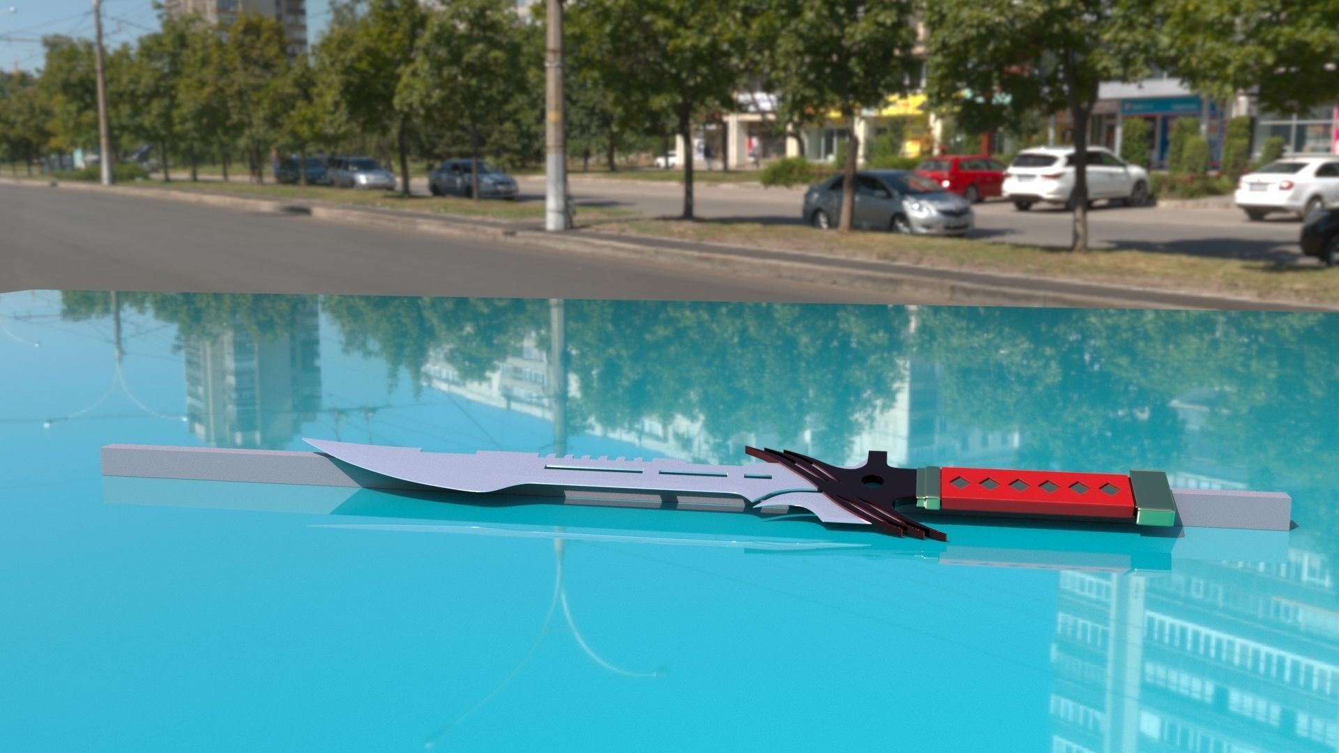 Knife Weapon  3D model_2