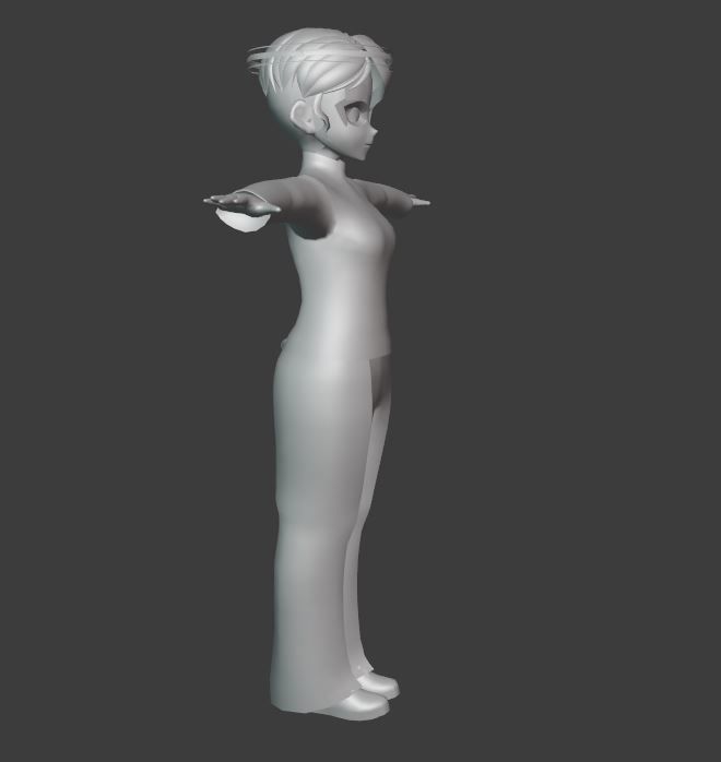 2 Cute Anime characters collection g7 Low-poly 3D model_27