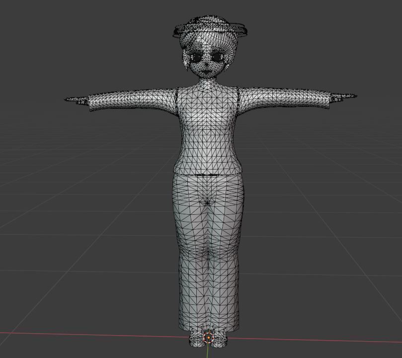 2 Cute Anime characters collection g7 Low-poly 3D model_25