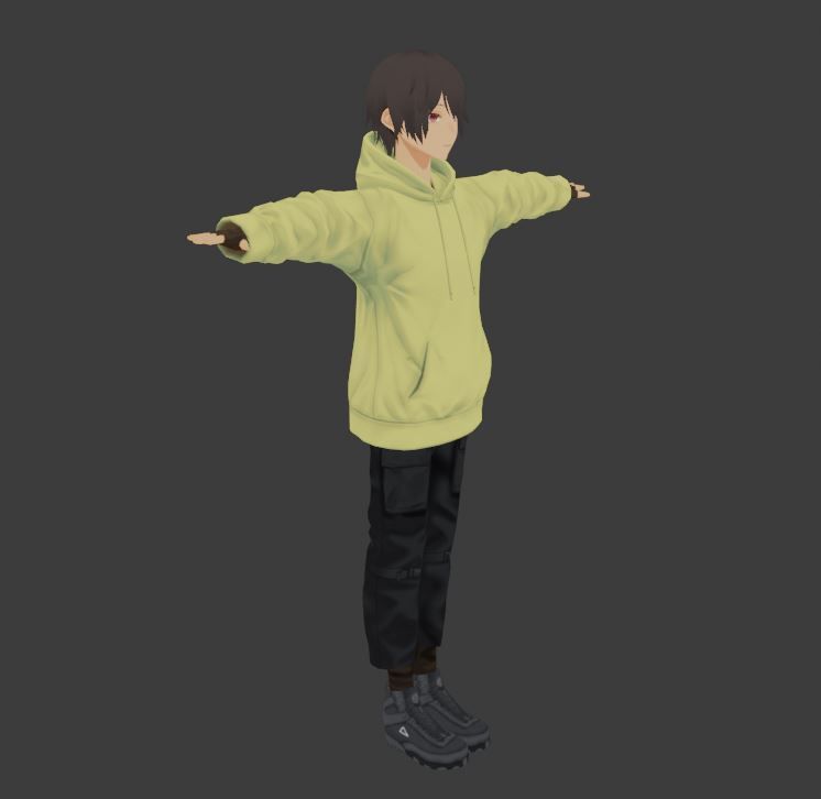 2 Cute Anime characters collection g7 Low-poly 3D model_15