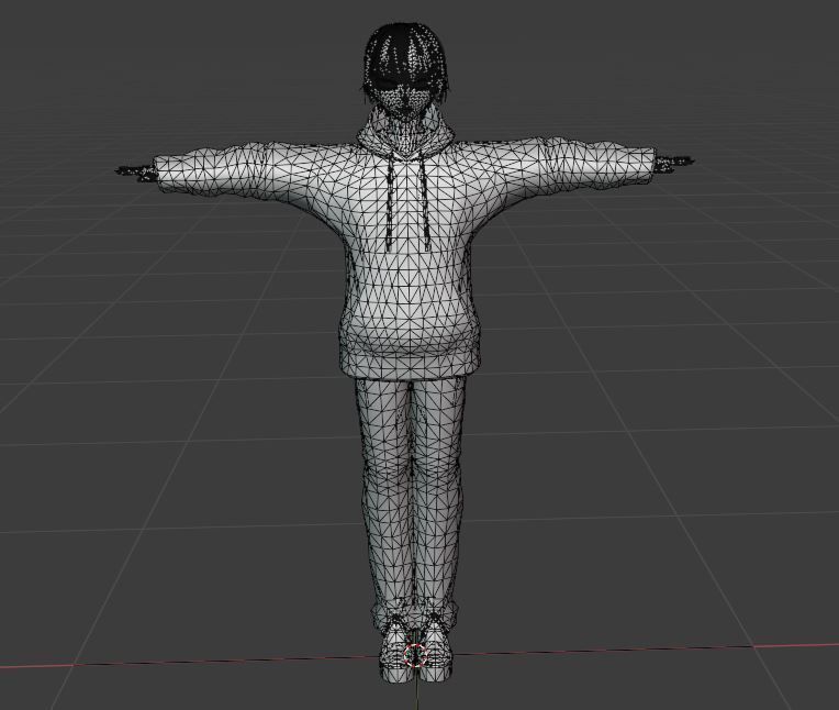 2 Cute Anime characters collection g7 Low-poly 3D model_22