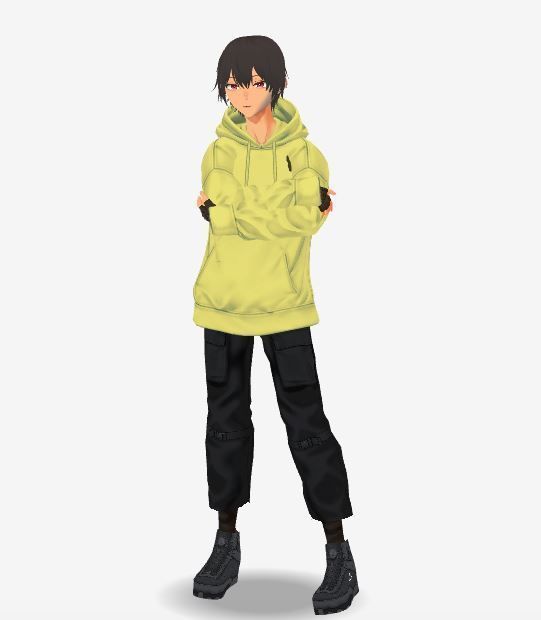 2 Cute Anime characters collection g7 Low-poly 3D model_9