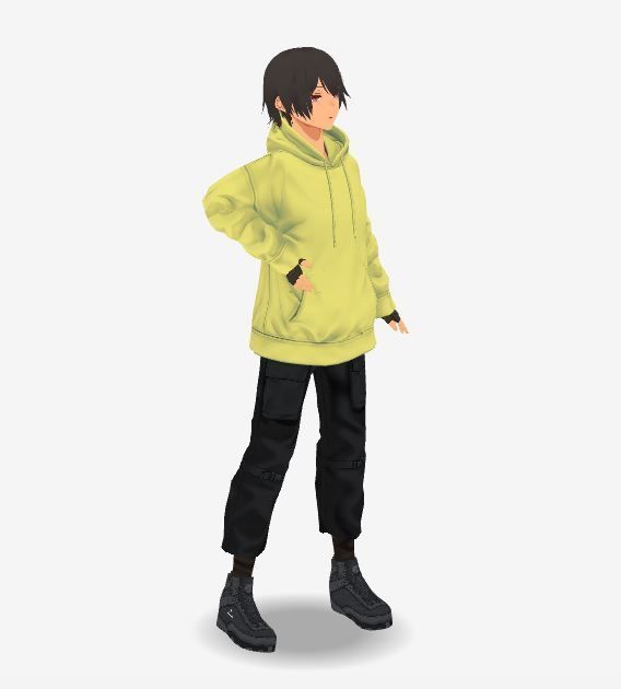 2 Cute Anime characters collection g7 Low-poly 3D model_7