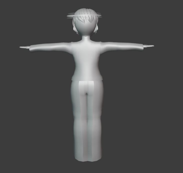 2 Cute Anime characters collection g7 Low-poly 3D model_28