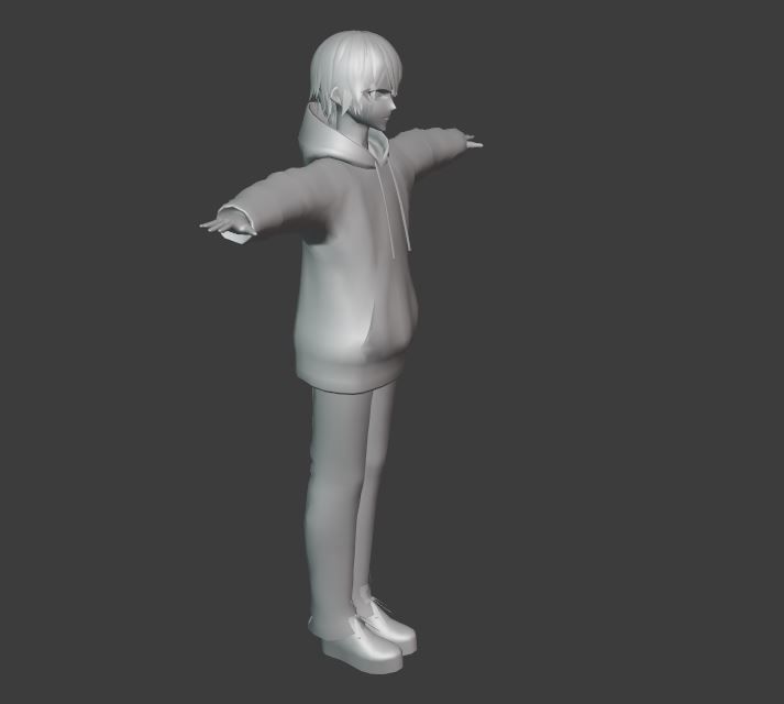 2 Cute Anime characters collection g7 Low-poly 3D model_21