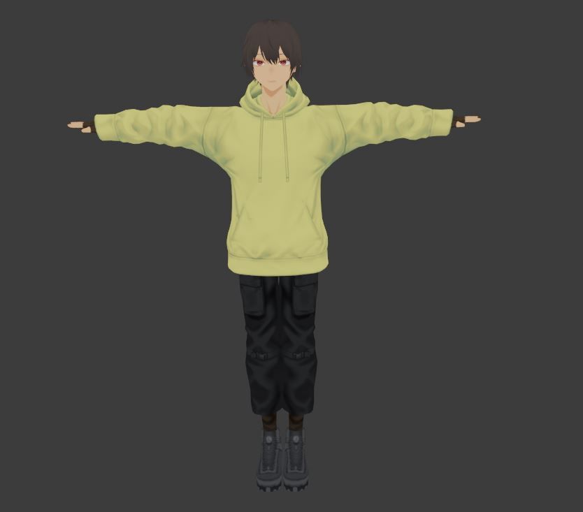 2 Cute Anime characters collection g7 Low-poly 3D model_12